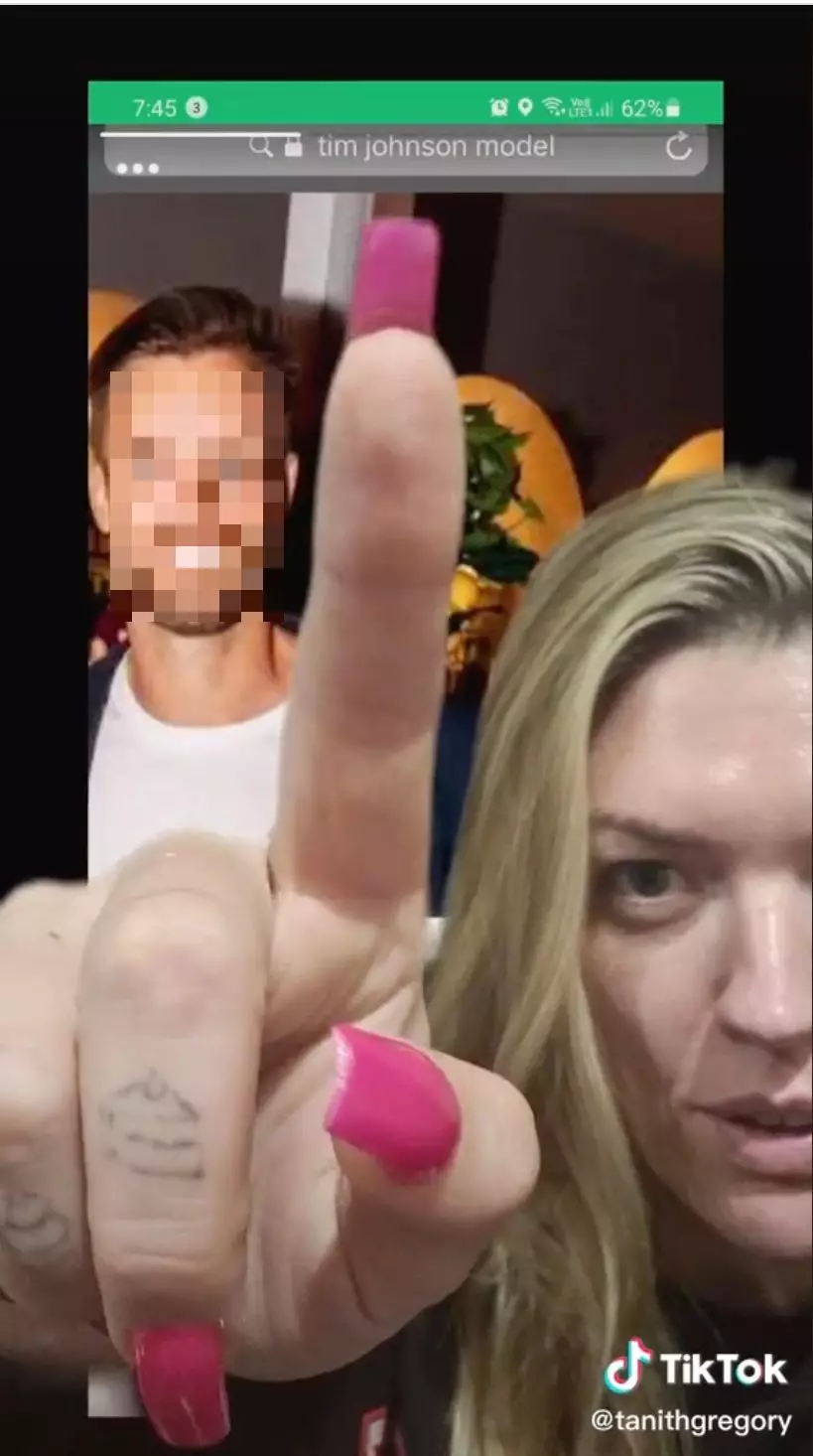 TikTok user Tanith Gregory exposed 'Andrew' for using another man's photo (