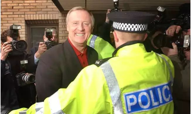 Chris Tarrant at the trial.