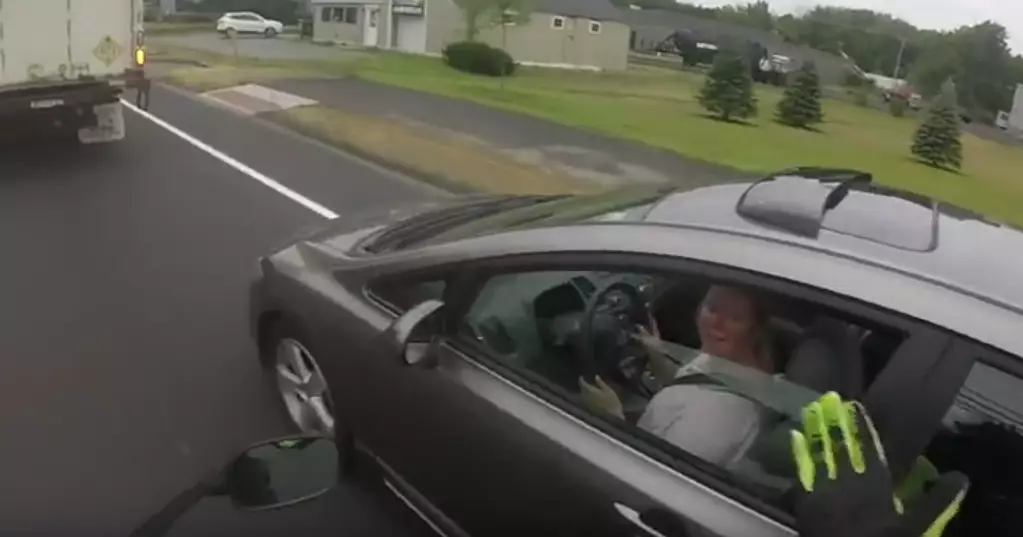 Biker Gets The Perfect Revenge On Driver Who Cut Him Off