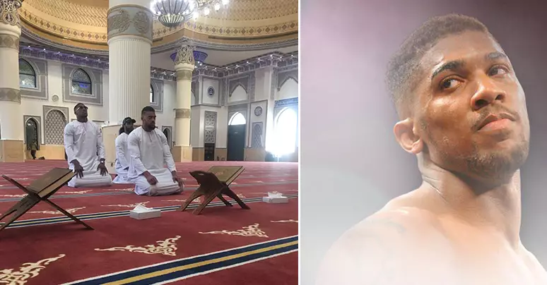 Ignorant Fuckwits Are Sending Anthony Joshua Abuse After He Posted A Photo In A Mosque