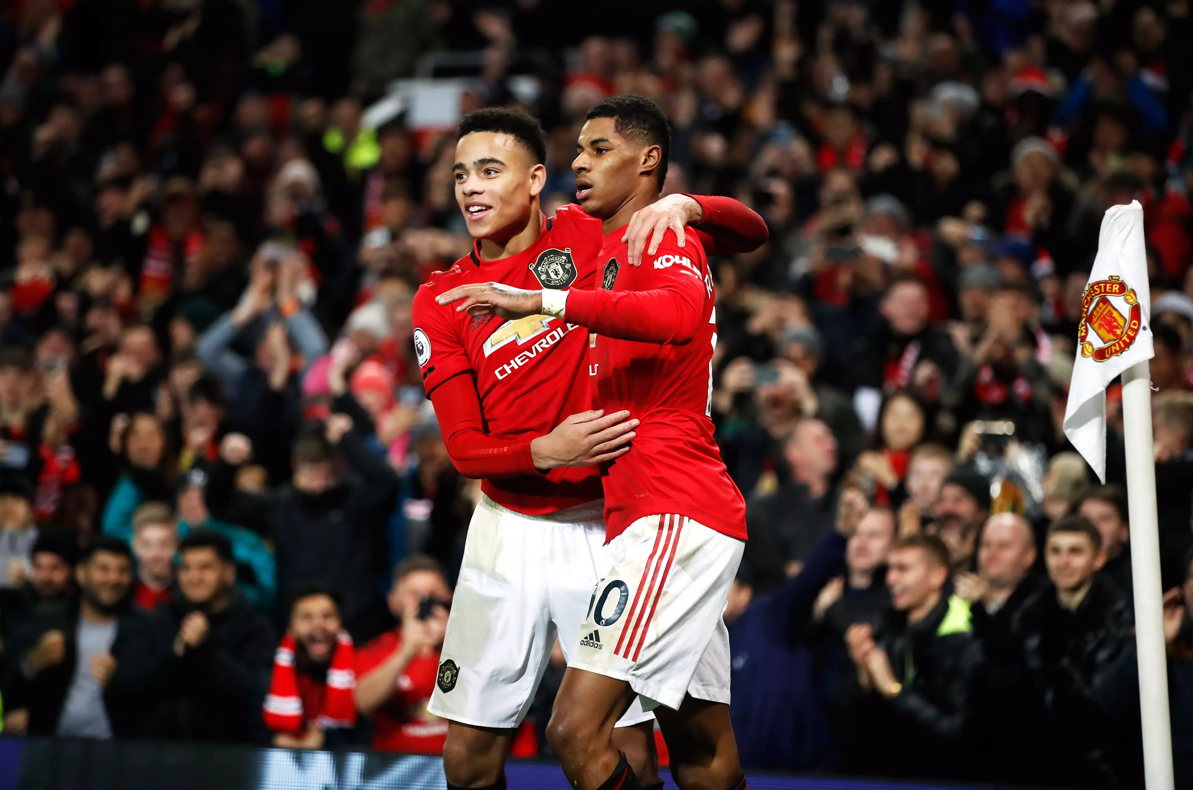 Marcus Rashford and Mason Greenwood are amongst the United graduates in the current squad. Image: PA Images