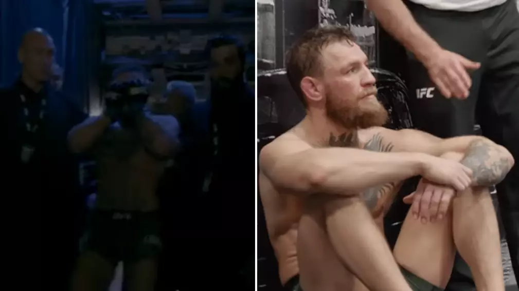 Rare Footage Of An Emotional Conor McGregor Backstage After Khabib Brawl