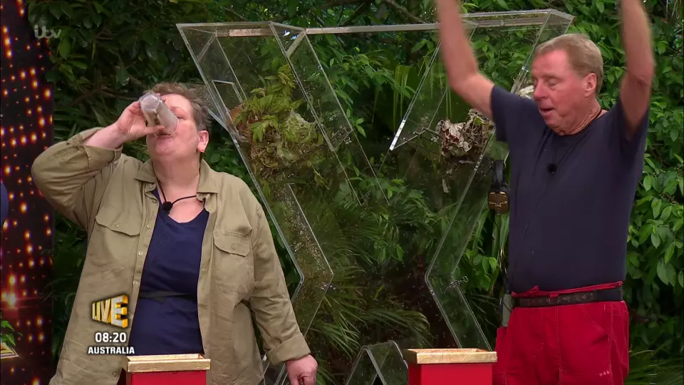 ​‘I'm A Celeb’ Viewers Claim Anne Hegerty Downed A Glass Of Coke In Live Trial