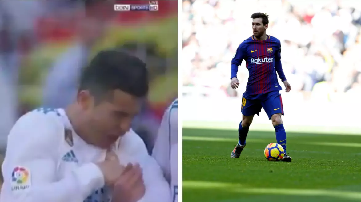 Fans Were Loving Lionel Messi's Free Kick Hitting Cristiano Ronaldo