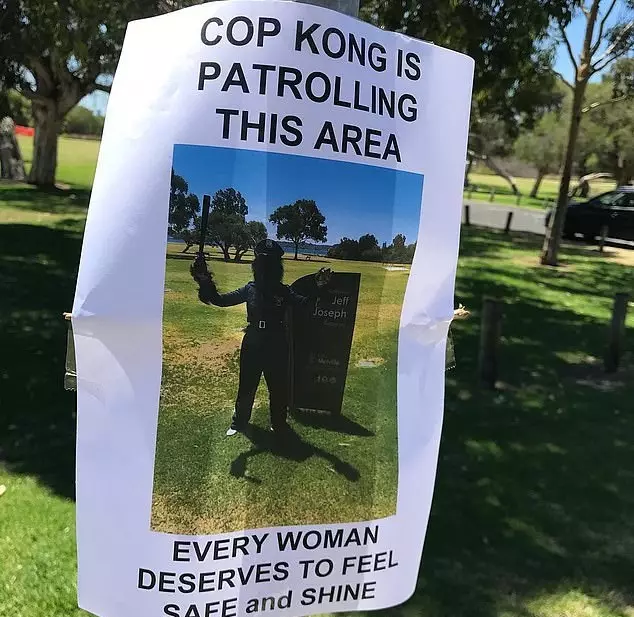 One of the posters put up in the Western Australian park.