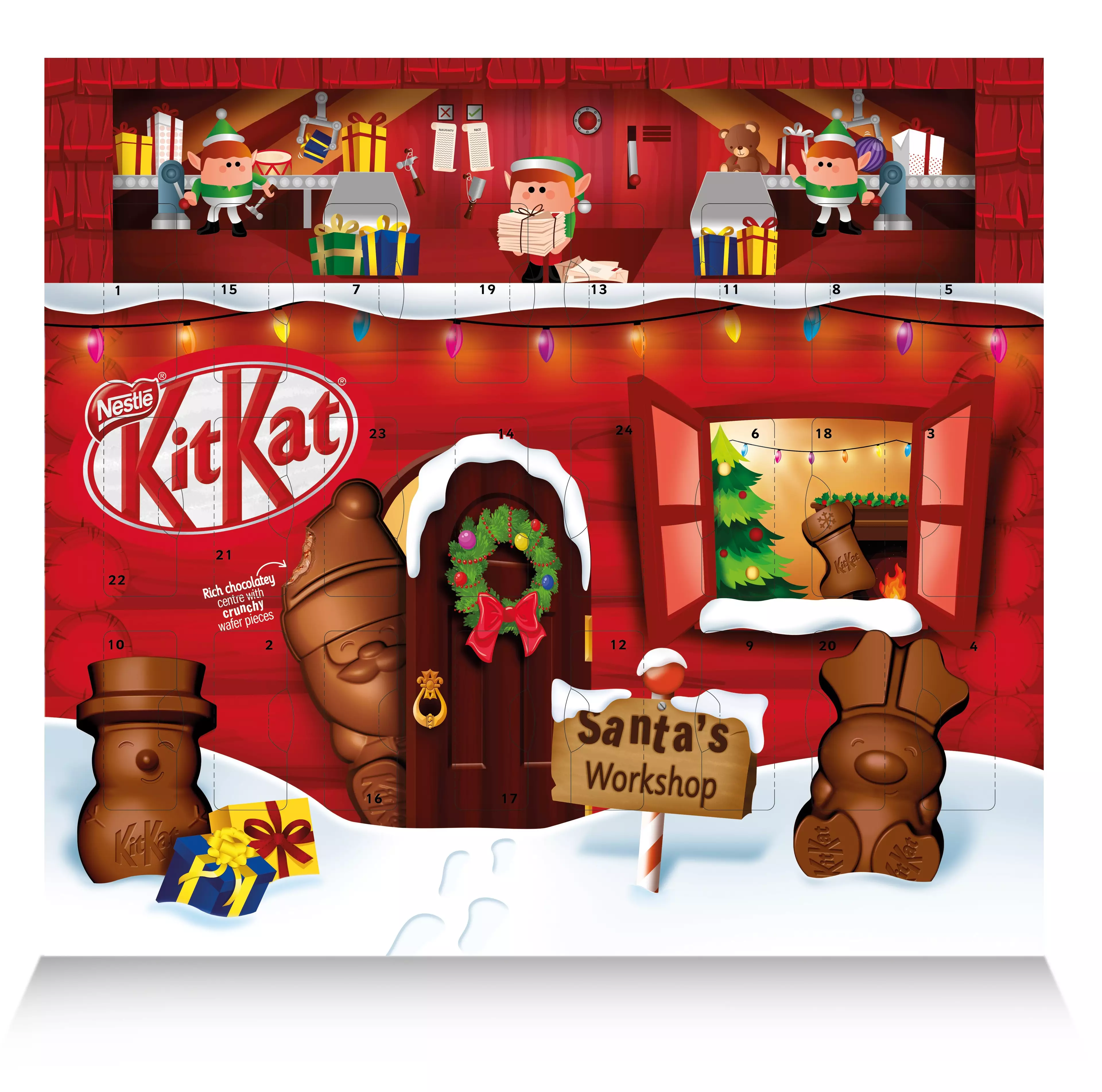 There's also a KitKat Santa advent calendar (
