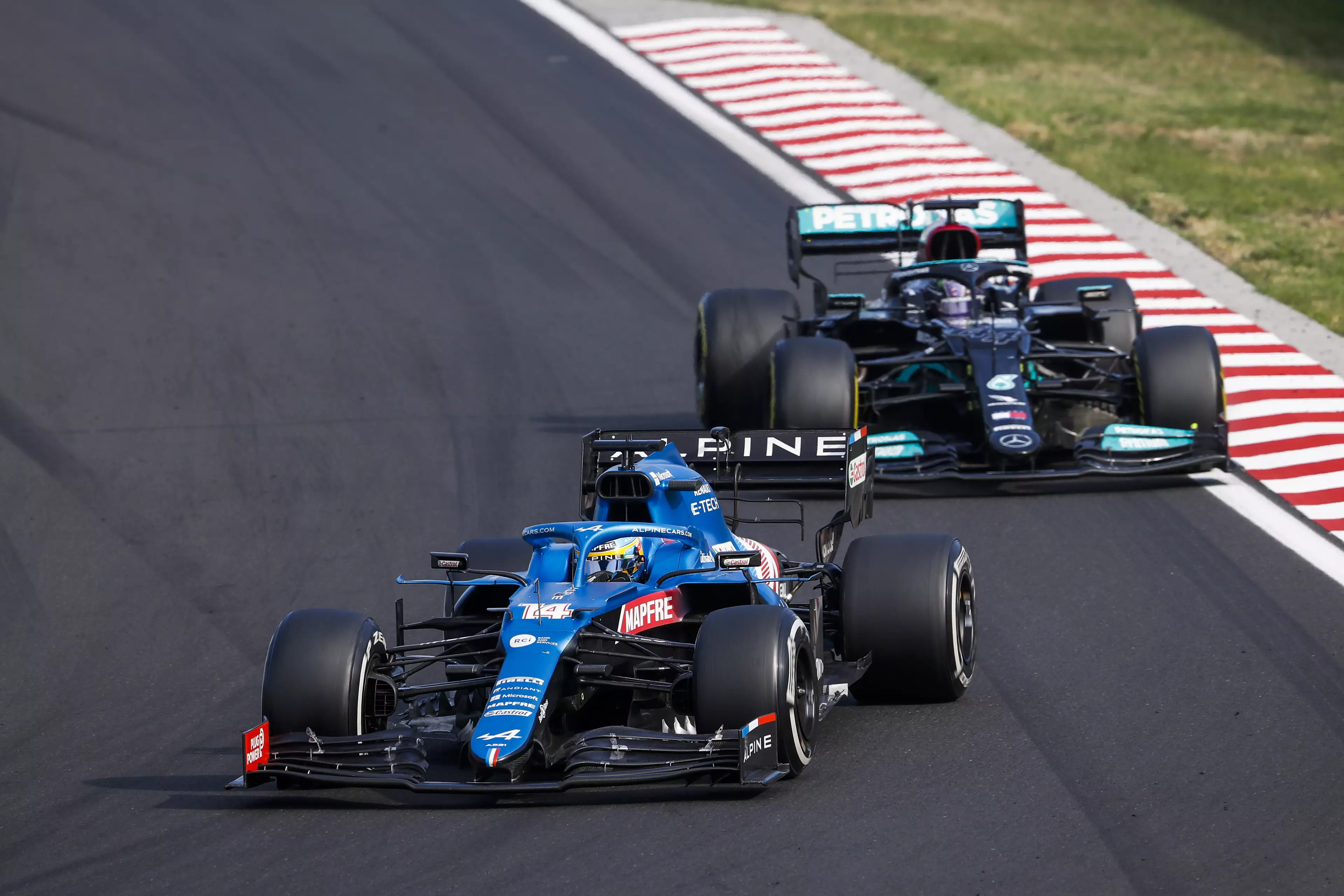 Hamilton's battle with Alonso made for brilliant viewing. Image: PA Images