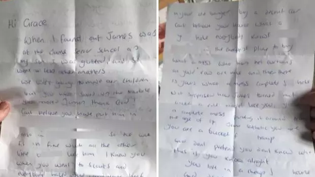 Anonymous ​Racist Stranger Writes Abusive Letter To Mum And Son