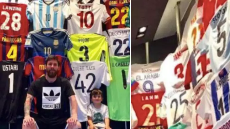 Lionel Messi's Ridiculous Shirt Collection Is Missing One Player In Particular 