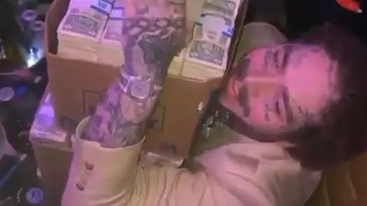 Post Malone Hands Out $50,000 In Cash At Miami Club