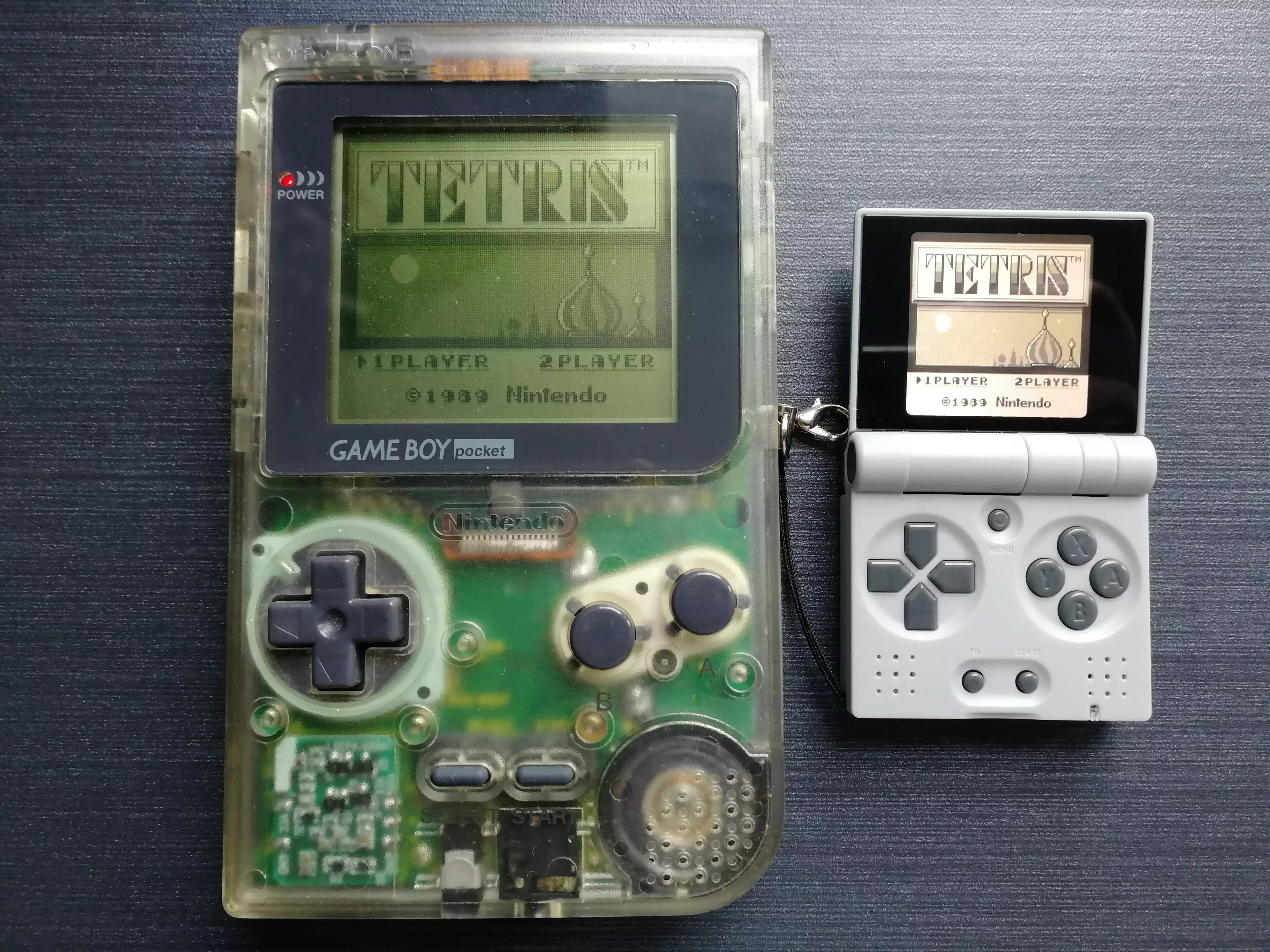 The FunKey S beside a Game Boy Pocket / credit: the author