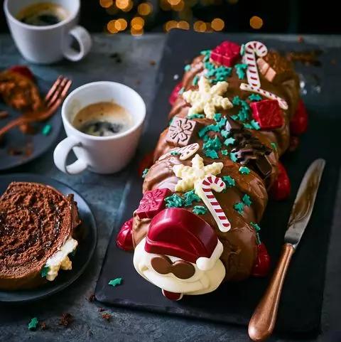 Colin The Caterpillar underwent a festive makeover this Christmas (