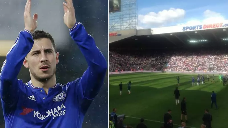 Hazard Blocks Bolting Chelsea Players And Makes Them Say Goodbye To Fans After Newcastle Loss