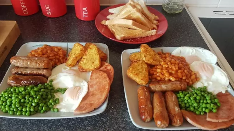 Woman Adds Peas To Full English Breakfast And The Internet Is Not Impressed 