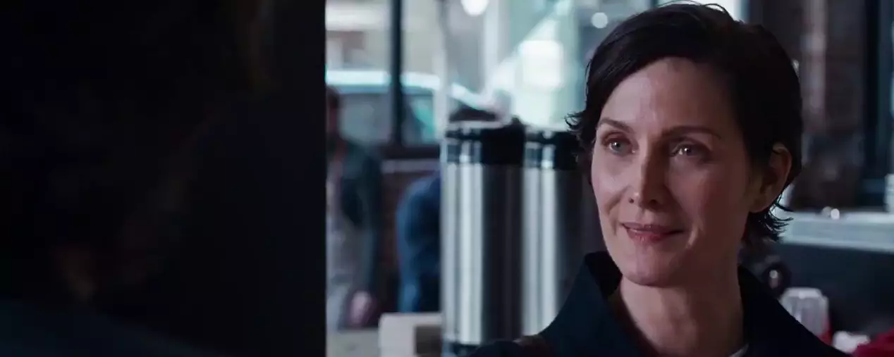 Carrie-Anne Moss as Trinity.