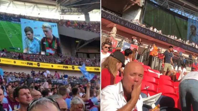 Football Fans Can't Believe What Happened At Half-Time During The Championship Play-Off Final
