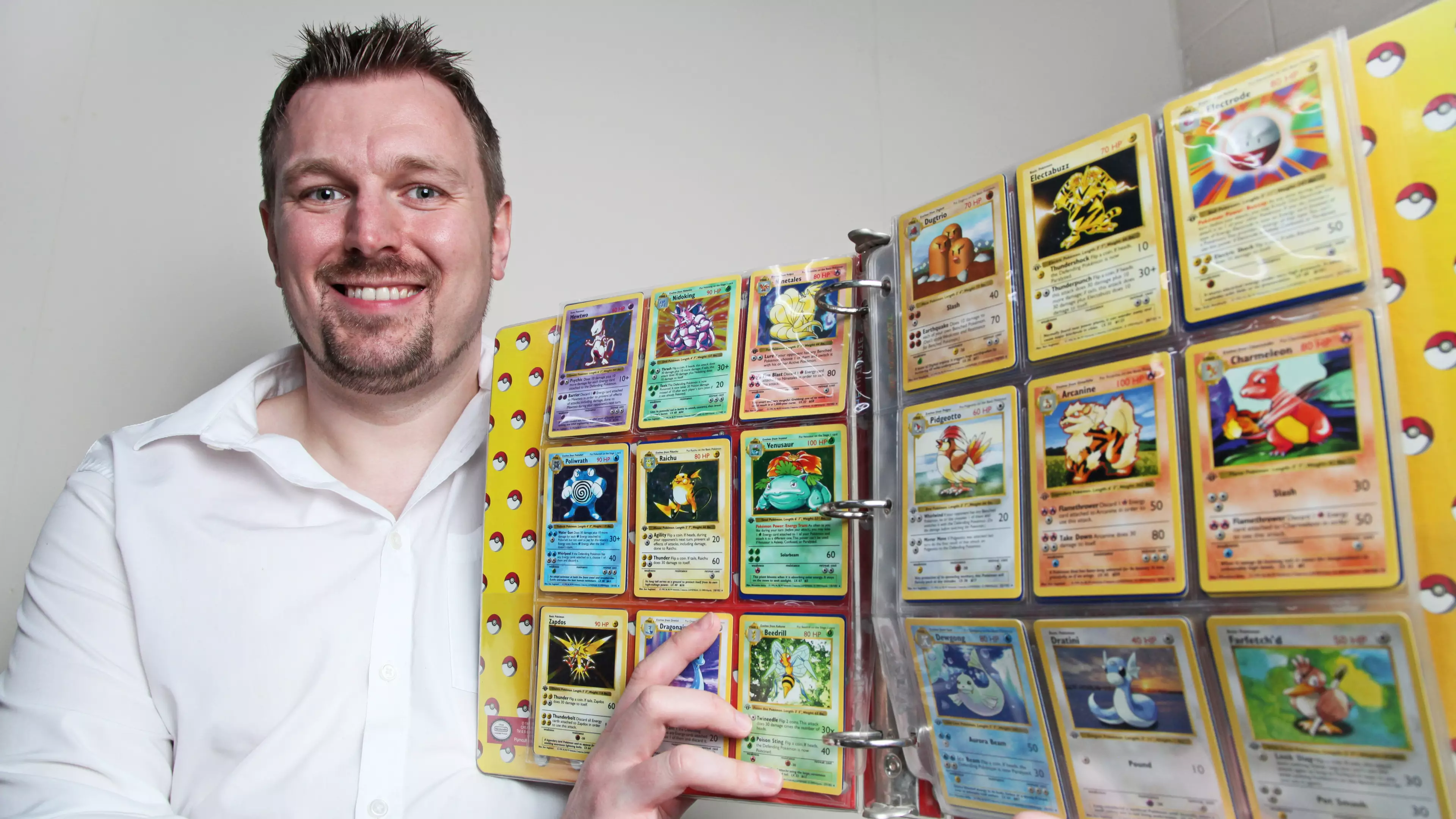 Dad Discovers His Rare Pokemon Card Collection Is Now Worth £35,000