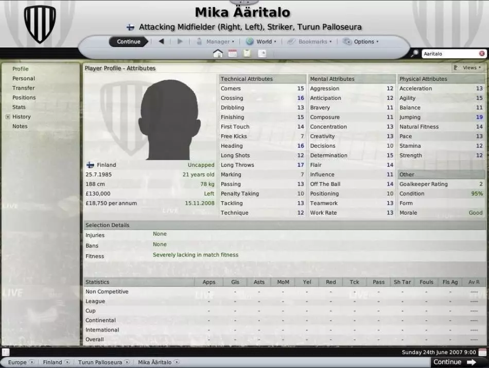 Image credit: Sports Interactive/Football Manager