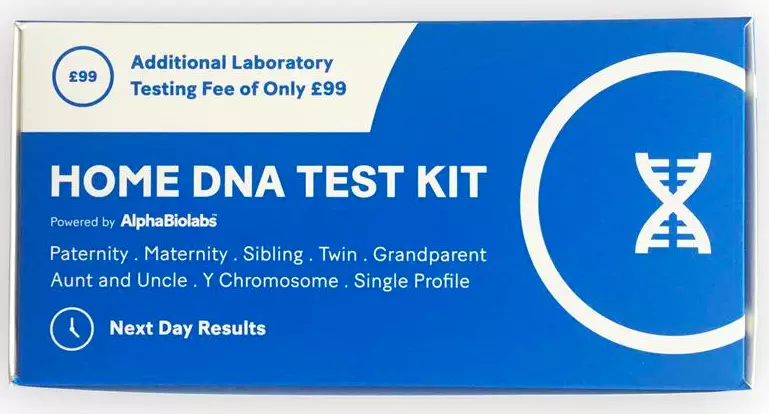 Alongside was a snap of the test kit, which promised 'next day results' (
