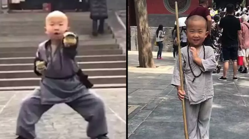 Three-Year-Old Boy Wakes Up At 5am Every Day To Train To Become A Shaolin Master