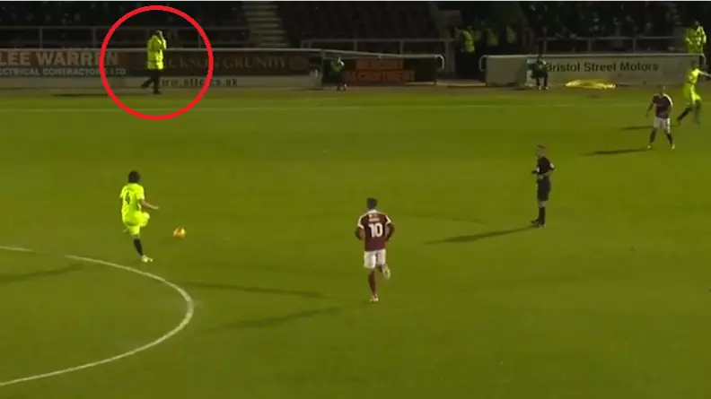 The Awkward Moment A Peterborough Player Mistakenly Passed To A Steward