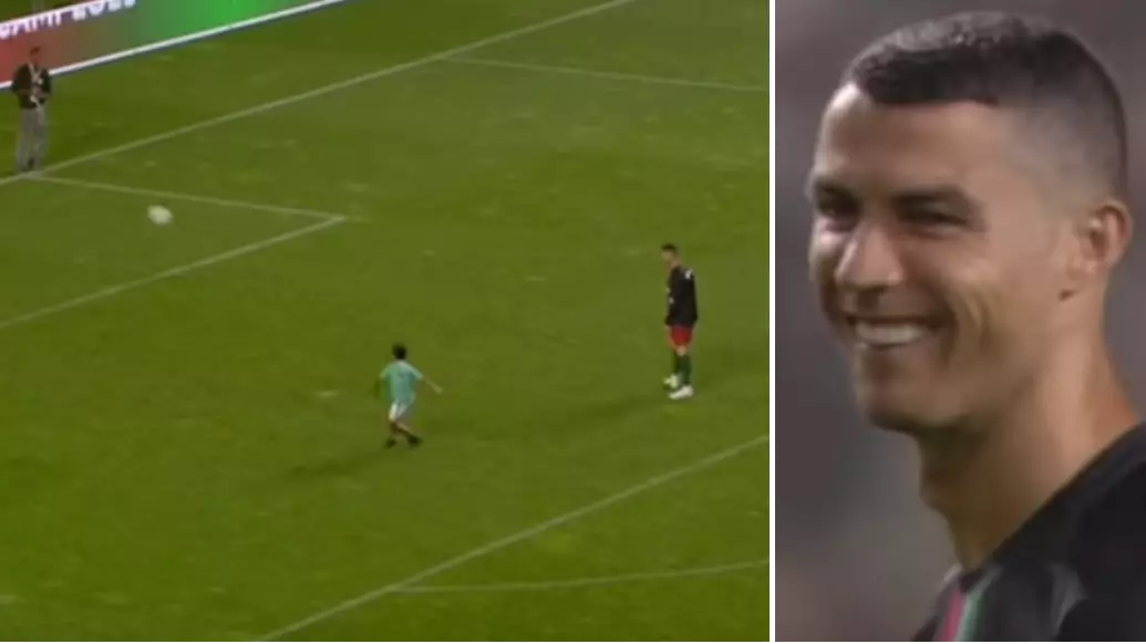 Cristiano Ronaldo Jr. Scores Worldie After Portugal Game, His Dad Loves It