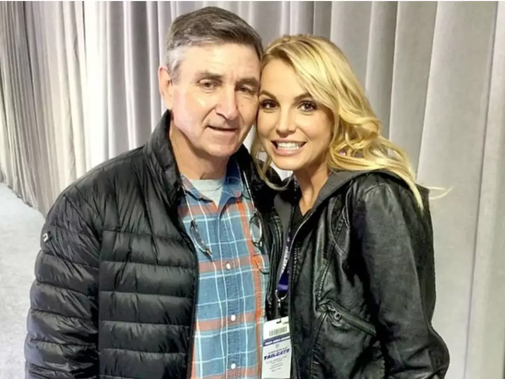 Britney Spears and her dad Jamie Spears (