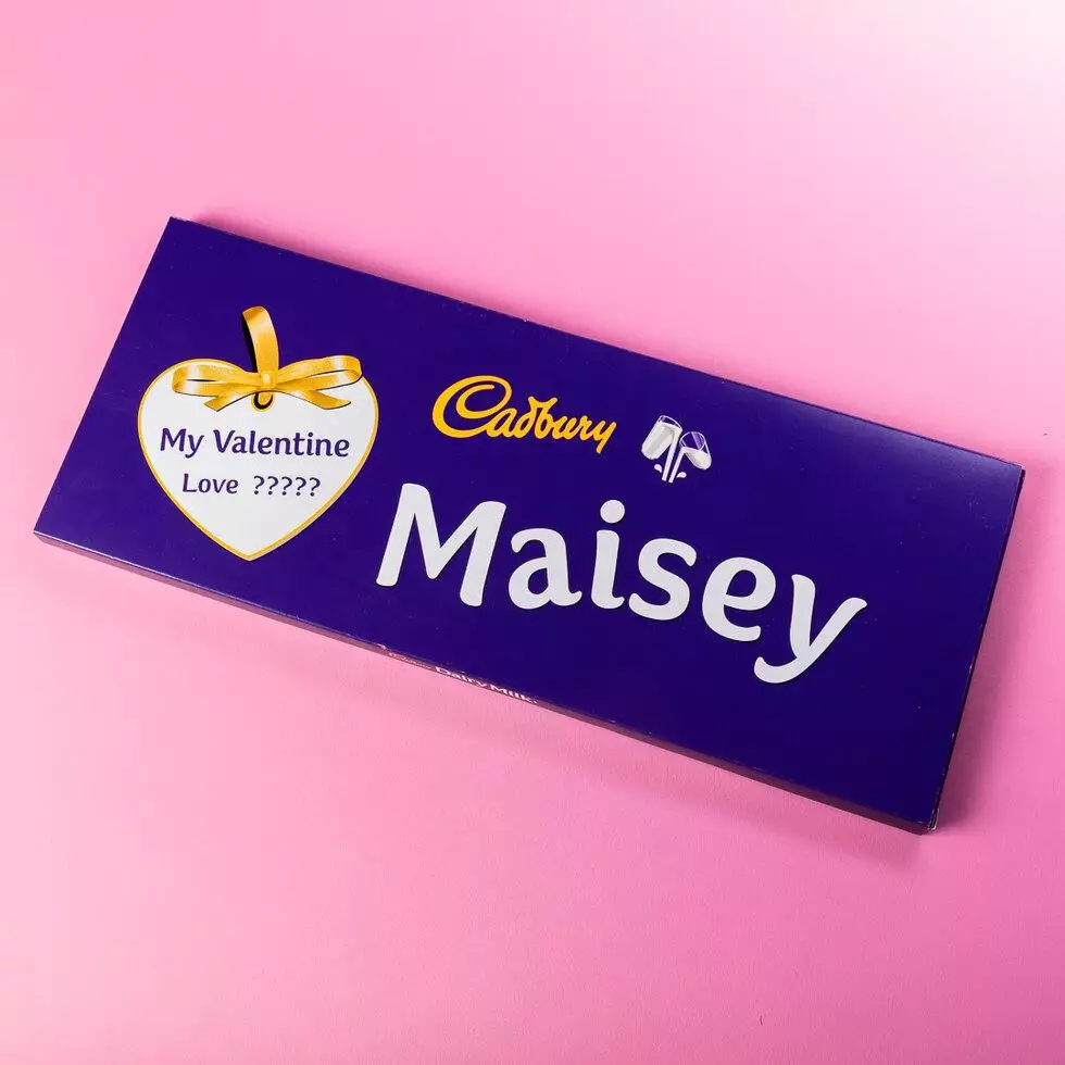 You can send your loved one a giant Cadbury bar for Valentine's Day (