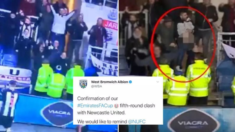 West Brom Respond To Newcastle United Fan Who Celebrated With 'The Helicopter' 