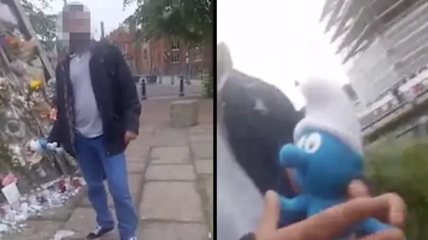Dad Confronts Men Who 'Stole' Flowers And Teddies From Manchester Attack Memorial 