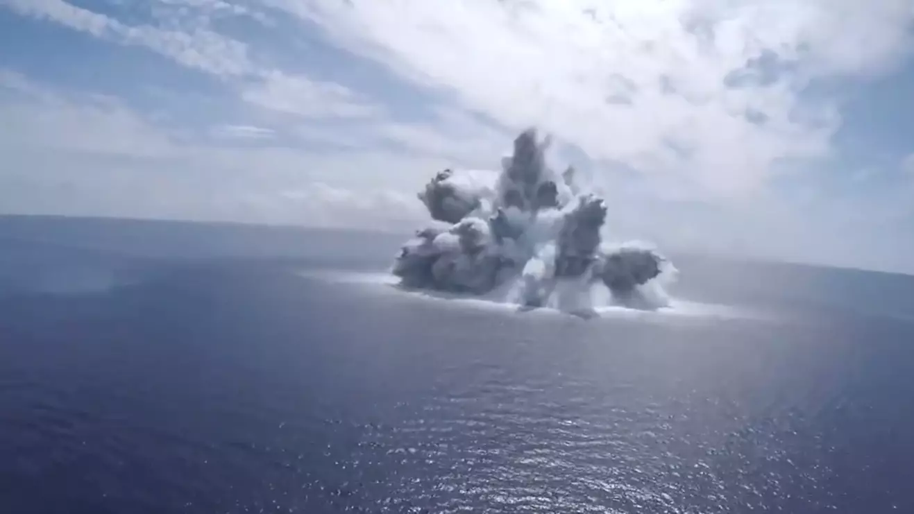US Navy Releases Footage Of 40,000lb Bomb That Caused Earthquake