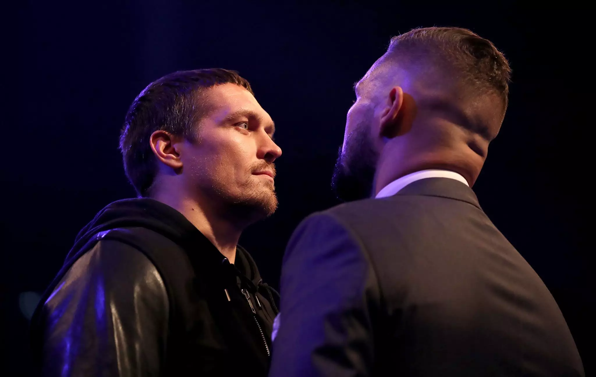 Usyk and Bellew go head-to-head. Image: PA