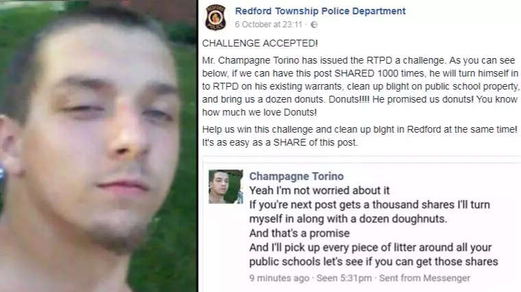 'Wanted Man' Taunts Police Department On Facebook And It Backfires