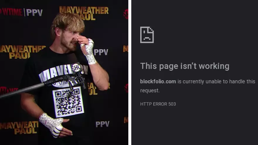 Logan Paul Wears QR Code T-Shirt During Live TV Interview, Crypto Website It Links To Crashes