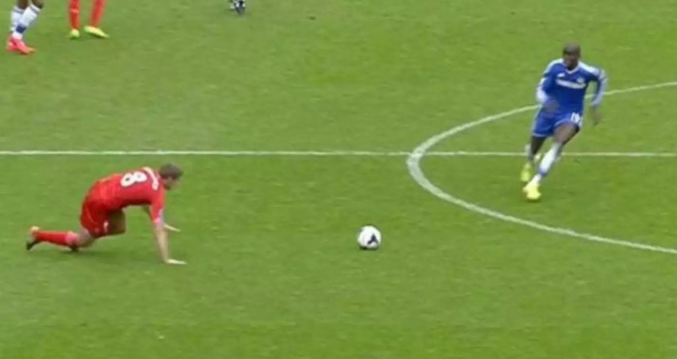 Could Gerrard's slip suddenly be irrelevant? Image: Sky Sports