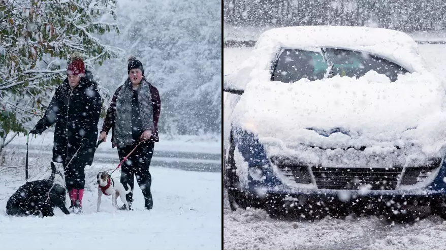 Winter's Come Early As Parts Of The UK Get Heavy Snow Fall