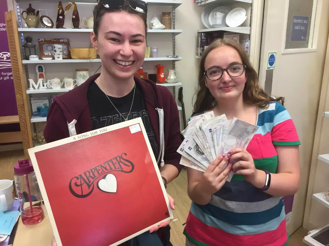Hannah Fenwick found more than £900 inside the record.