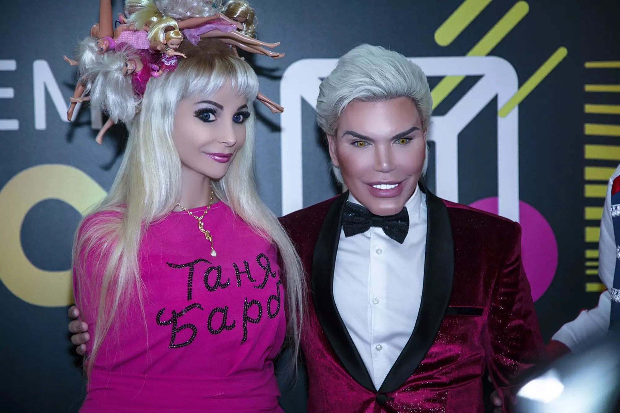 Tatiana with the 'real-life Ken doll', Rodrigo Alves.