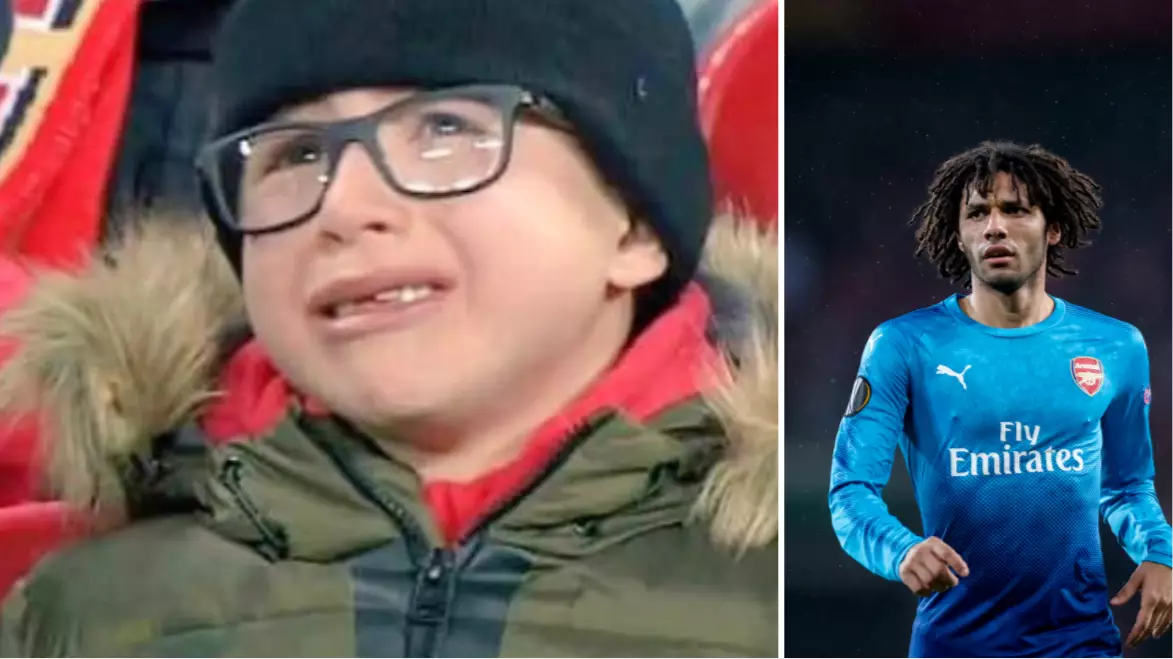 Mohamed Elneny Responds To Picture Of Young Arsenal Fan Crying