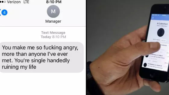 Man Accidentally Sends A Text Meant For His Wife To A Colleague