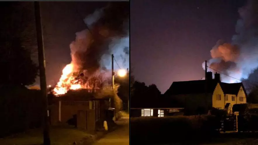 Huge Fire Breaks Out At Hospital In Tamworth