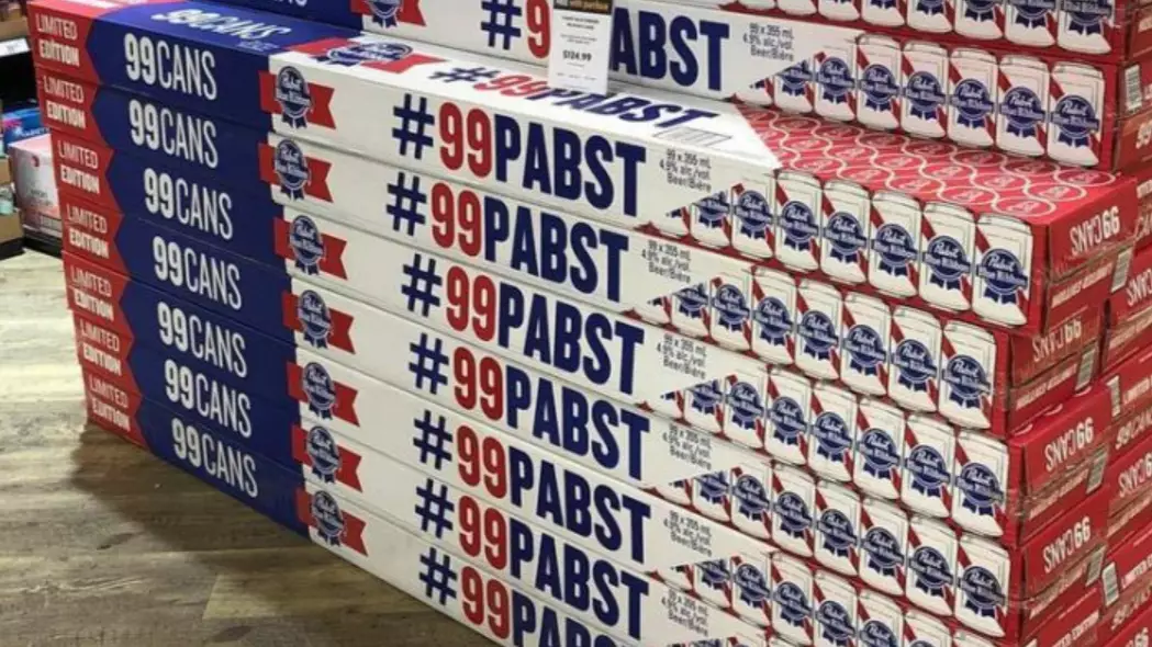 Pabst Blue Ribbon Unveils 99-Can Case Of Beer And We Are Envious