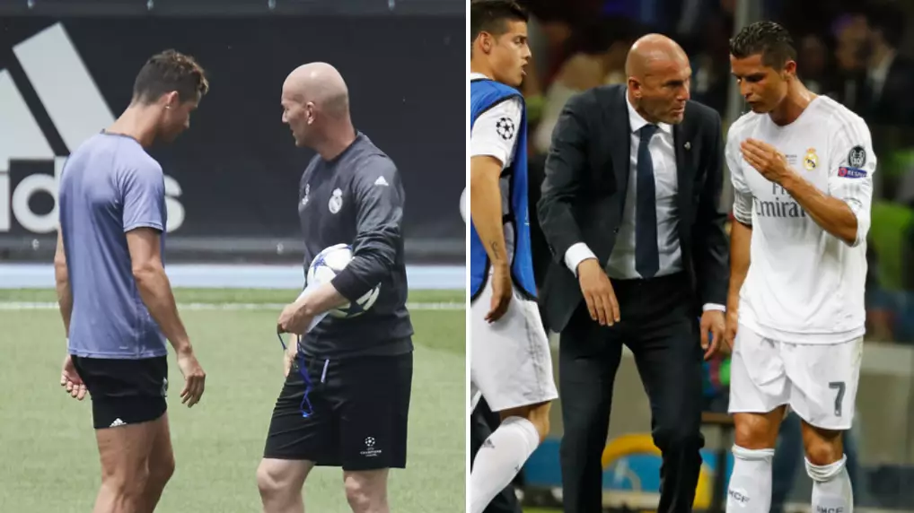 Cristiano Ronaldo Leaves Touching Message To Zinedine Zidane