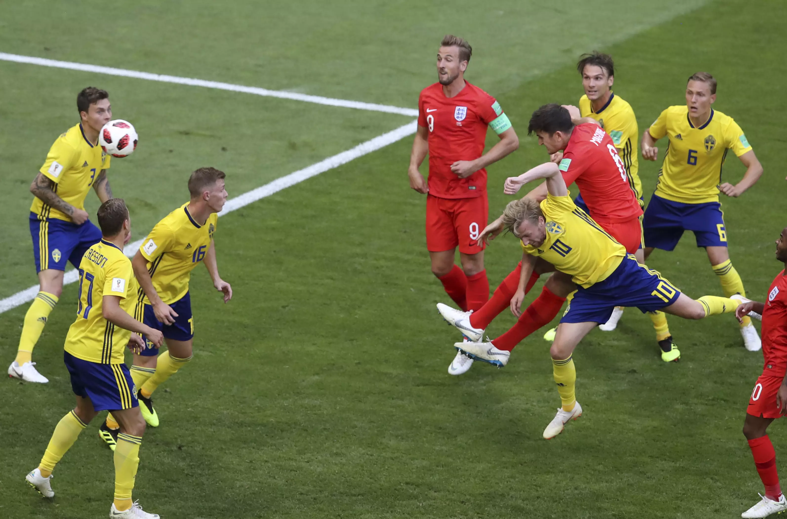 Maguire heads home England's winner. Image: PA Images