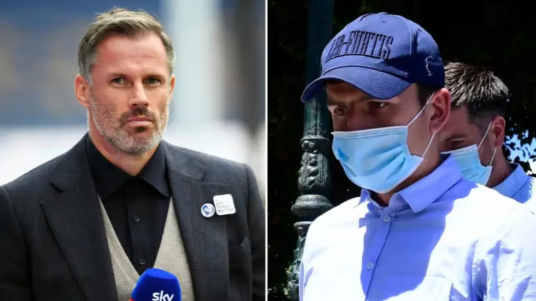 Jamie Carragher Angrily Reacts To Harry Maguire Being Accused Of Bribing Mykonos Police