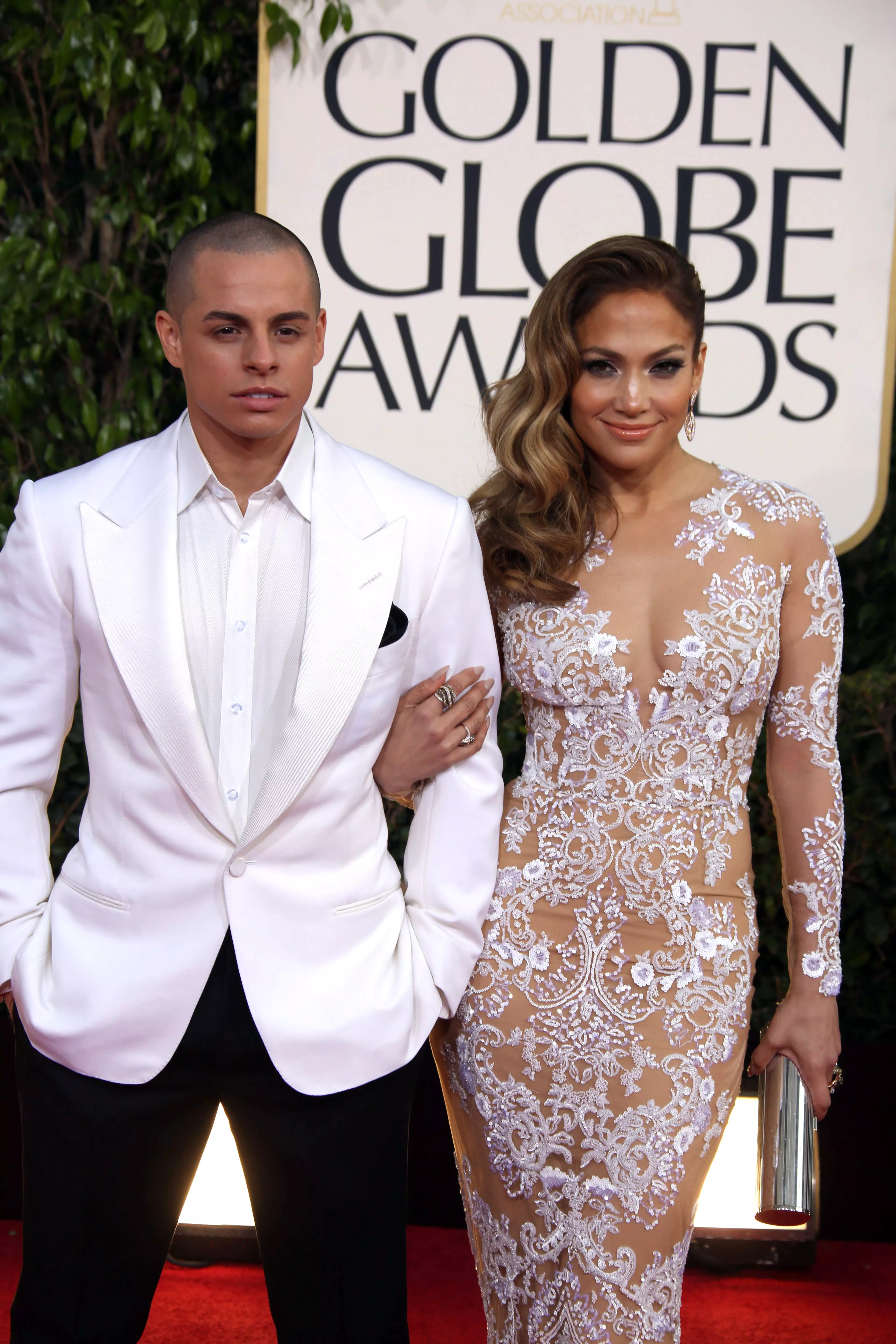 J.Lo and Casper Smart who she was dating for six years.