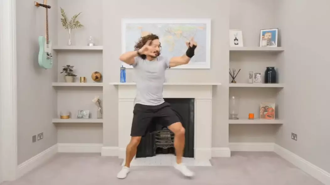 People Are Baffled By Joe Wicks' Unnervingly Neat Living Room During Live PE Lesson