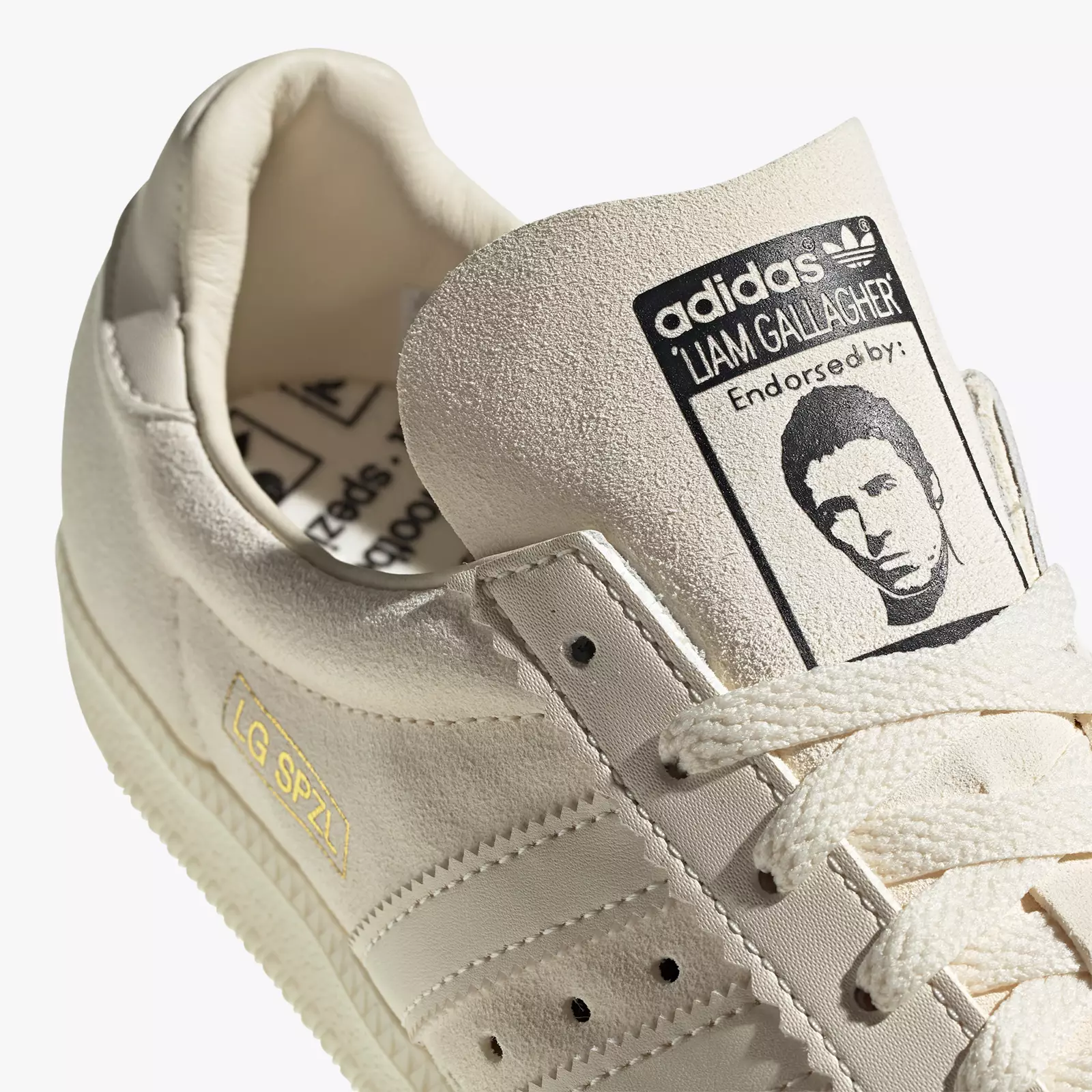 The Trainers Feature Liam Gallagher On The Tongue.