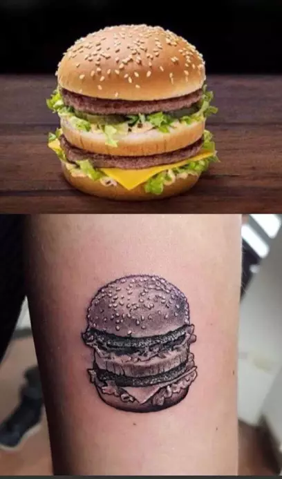 Coline decided to show her love for the Big Mac with an arm tattoo.