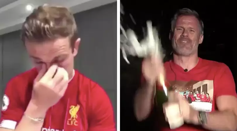 Jamie Carragher’s Incredible Celebration After Liverpool Were Crowned Premier League Champions